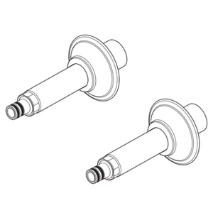 Brizo RP73764BN Wall Mount Tub Filler Unions, Brushed Nickel - Picture 1 of 2