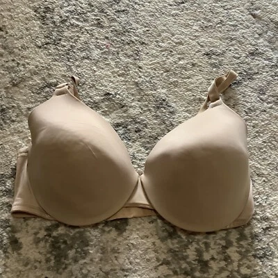 Warners This Is Not A 胸罩钢圈轻衬里 T 恤文胸 01593 40C 米色 — 第 1/3 张图片