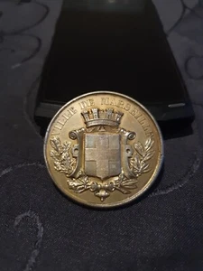 Silbermedaille Stadt Marseille Musikkonservatorium Deklamation 1896 - Bild 1 von 15