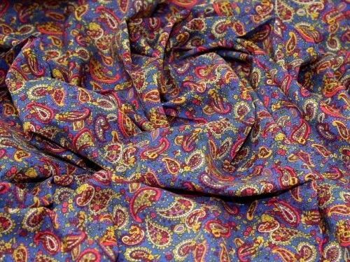 Tela de gasa de algodón Minerva Sea Island azul - por metro Foto 1 de 1