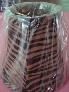 CHANDELIER LAMP SHADE ZEBRA PRINT CLIP ON SHADE NEW - Picture 1 of 1