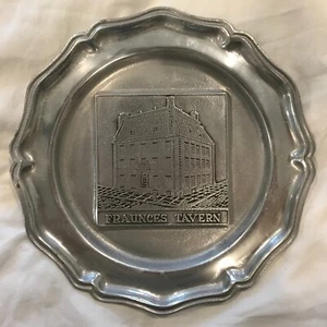 Fraunces Tavern Pewter Plate - Picture 1 of 6