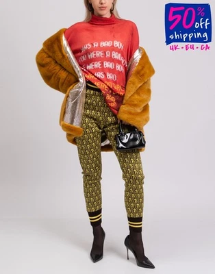 RRP €220 PRINTED ARTWORKS Cashmere Silk & Merino Wool Jumper Size M Longline - Image 1 of 4