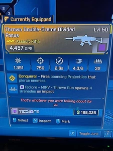 Borderlands 4✨ LEGENDARY TEDIORE DIVIDED FOCUS, ITEMS, GUNS ✅PC-PS-XBOX✨ - Picture 1 of 1