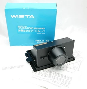 Wista Folding Hood Magnifier Mirror Type For 4x5" Cameras. Box & Manual. Clean. - Picture 1 of 6