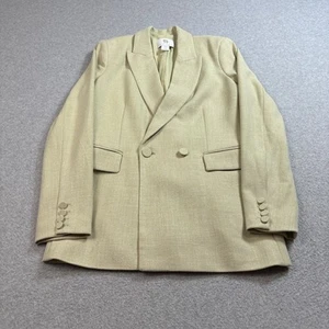 House of Harlow 1960 Blazer Women S Tan Double Breasted Jacket Academia Heritage - Picture 1 of 8