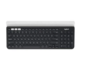 Logitech K780 Multi-Device Wireless Keyboard, QWERTZ Swiss Layout - Grey - Picture 1 of 5