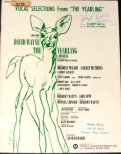 Vocal Selections from The Yearling, Herbert Martin, Michael Leonard, NF- - Picture 1 of 1