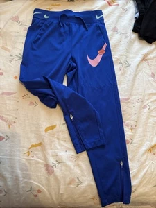 NikeKids' Sportswear Just Do It Pants (Older Kids) BLUE SIZE XS - Picture 1 of 5