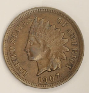 1907 Indian Head Cent FULL LIBERTY High Grade Gorgeous - Picture 1 of 3