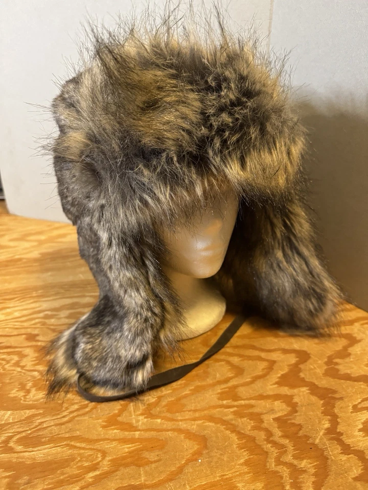Woolrich UNISEX Faux Fur Trooper Brown Hat Size: X-Large - Image 1 of 4