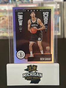 2025 Topps New School Foil Ben Saraf #NS-26 (RC) Brooklyn Nets Basketball - Picture 1 of 2