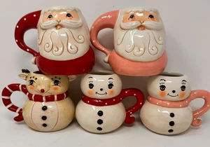 Johanna Parker Tazas de Navidad, Papá Noel, Reno, Muñeco de Nieve, Individual, NUEVO - Imagen 1 de 21