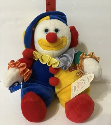 VTG Applause Head to Toe Marcel Circus Clown Plush Primary Colors 6-14 Inch - Image 1 of 4