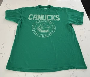 Vancouver Canucks Hockey grünes T-Shirt Erwachsene Large SS 100 % Baumwolle - Killerwal - Bild 1 von 6