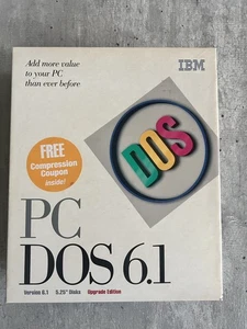 (IBM) PC Dos 6.1 versión OEM en disquetes de 5.25" discos sellados - Imagen 1 de 9