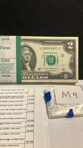 100 Sequential US$2 Bills Crisp! 2017A L Series - FW - Christmas Gift - Picture 1 of 6