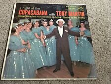 TONY MARTIN A NIGHT AT THE COPACABANA VINYL LP 1956 RCA VICTOR LOVE AND MARRIAGE