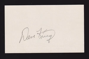 Dave Krie (debut 1980) CHIEFS LIONS AUTÓGRAFO FIRMADO AUTOMÁTICO 3x5 ÍNDICE CERTIFICADO DE AUTENTICIDAD - Imagen 1 de 1