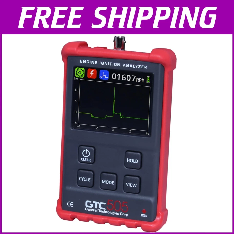 Анализатор искр двигателя 505 — мгновенная диагностика для всех двигателей с искровым зажиганием - Изображение 1 из 4