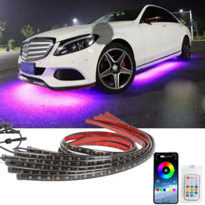 Car Underglow Smoke Strip Lamp LED RGB Neon Light For Mercedes-Benz W204 CLA250 - Image 1 of 4