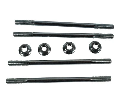 101_OCTANE 4x Zylinder Stehbolzen Schrauben + Muttern für Peugeot & Piaggio 50ccm 2T Roller