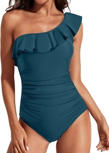 Tempt Me Women One Piece Swimsuits Tummy Control One Shoulder Bathing Suits Sm. - Picture 1 of 4
