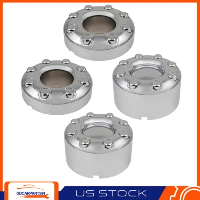 (4) Wheel Center Hub Caps Chrome Fits 2005-2016 Ford F-350 Super Duty Dually DRW - Image 1 of 4