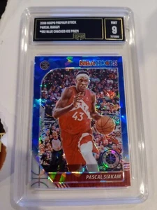 Pascal Siakam 2019 Panini NBA Hoops Premium Blue Cracked Ice Prizm #182 GMA 9 - Picture 1 of 2