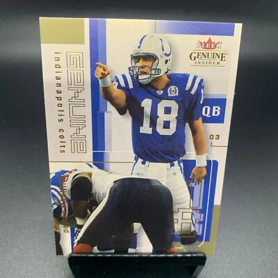 2003 Fleer Genuine Insider Football #81 Peyton Manning Indianapolis Colts - Image 1 of 2