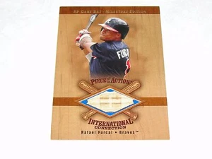 2001 SP International RAFAEL FURCAL Piece of Action Game Used Bat ATLANTA Braves - Picture 1 of 2