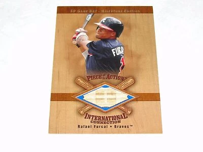 2001 SP International RAFAEL FURCAL Piece of Action Game Used Bat ATLANTA Braves - Image 1 of 2