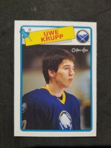 1988-89 O-Pee-Chee UWE KRUPP  card # 220