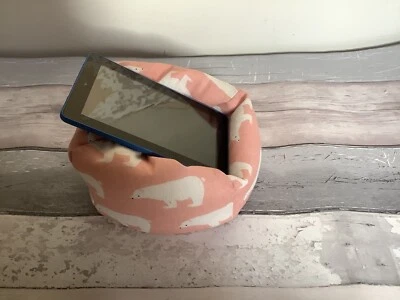 Polar Bear iPad Mini  Kindle Tablet Nook Desktop cushion Beanbag stand holder - Image 1 of 4