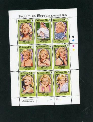 Gambia 1993 M. Monroe Scott# 1398 Mint NH Cover