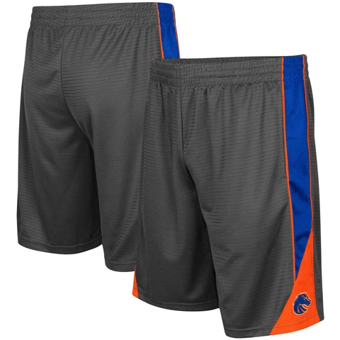 Men's Colosseum Charcoal Boise State Broncos Turnover Shorts Cover