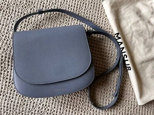 Mansur Gavriel Classic Crossbody Saffiano Leather Denim Blue - Picture 1 of 6