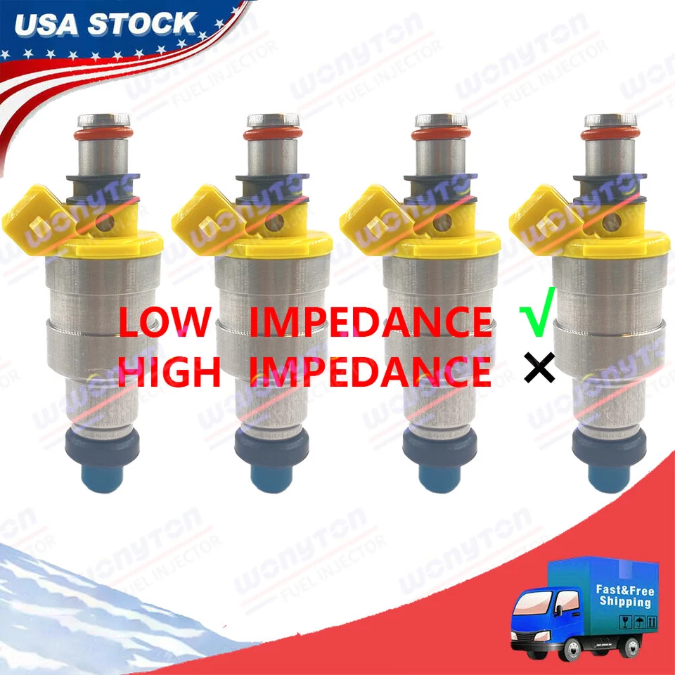 4 piezas inyectores de combustible para camioneta Toyota 4Runner 1988 2,4 L 23250-35030  Foto 1 de 4