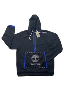 Timberland 100 % authentischer Herrenpullover Hoodie Größe Medium Farbe schwarz Logo/blau - Bild 1 von 10