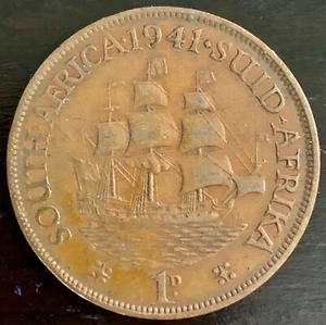 South Africa Penny 1941 SUID AFRIKA - Picture 1 of 2