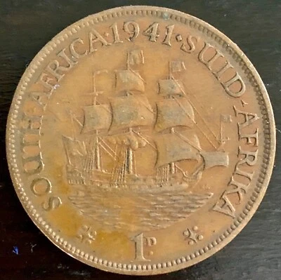South Africa Penny 1941 SUID AFRIKA - Image 1 of 2
