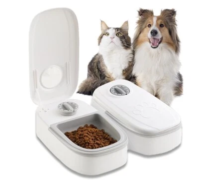 Neu Katzen Hunde Futterautomat Automatischer Futterspender Trockenfutterspender - Bild 1 von 4