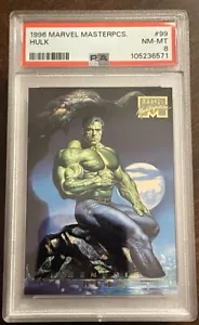 1996 Marvel Masterpieces Hulk 99 Genesis PSA 8 - Picture 1 of 2