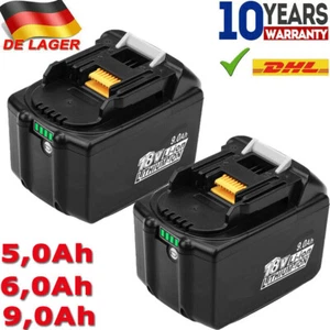 10X Para Batería Makita 18V 9Ah 6Ah 5Ah 4Ah BL1860B BL1850B BL1840B BL1830 - Imagen 1 de 19