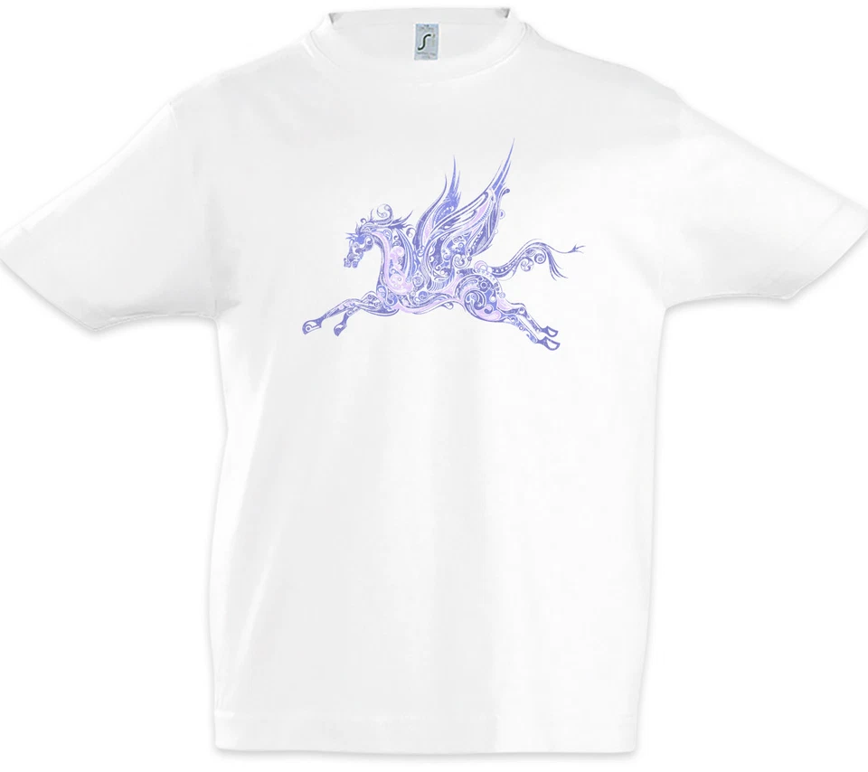 Camiseta Caballo Alado Niños Hadas Pegaso Caballos Arco Iris Foto 1 de 1