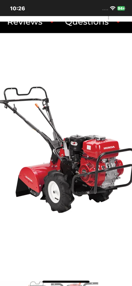 Used Honda FRC 800  8 HP rear tine tiller for parts or repair - Image 1 of 1