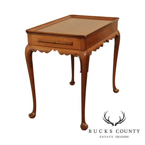 Kittinger CW- 8 Colonial Williamsburg Mahogany Queen Anne Side, Tea Table Cover