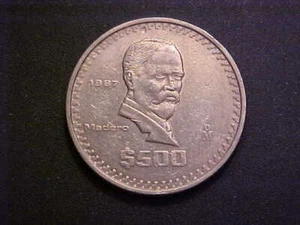 1987 Mexico 500 Pesos KM# 529 - Nice High Grade Circ Collector Coin! -d9254xtx - Picture 1 of 2
