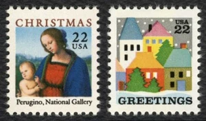 #2244-2245 22c Christmas 1986, Mint **ANY 5=FREE SHIPPING** - Picture 1 of 3