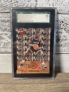1992-93 Fleer Ultra SHAQUILLE O'NEAL #7 RC Rookie Card All Rookie SGC 9 MINT.